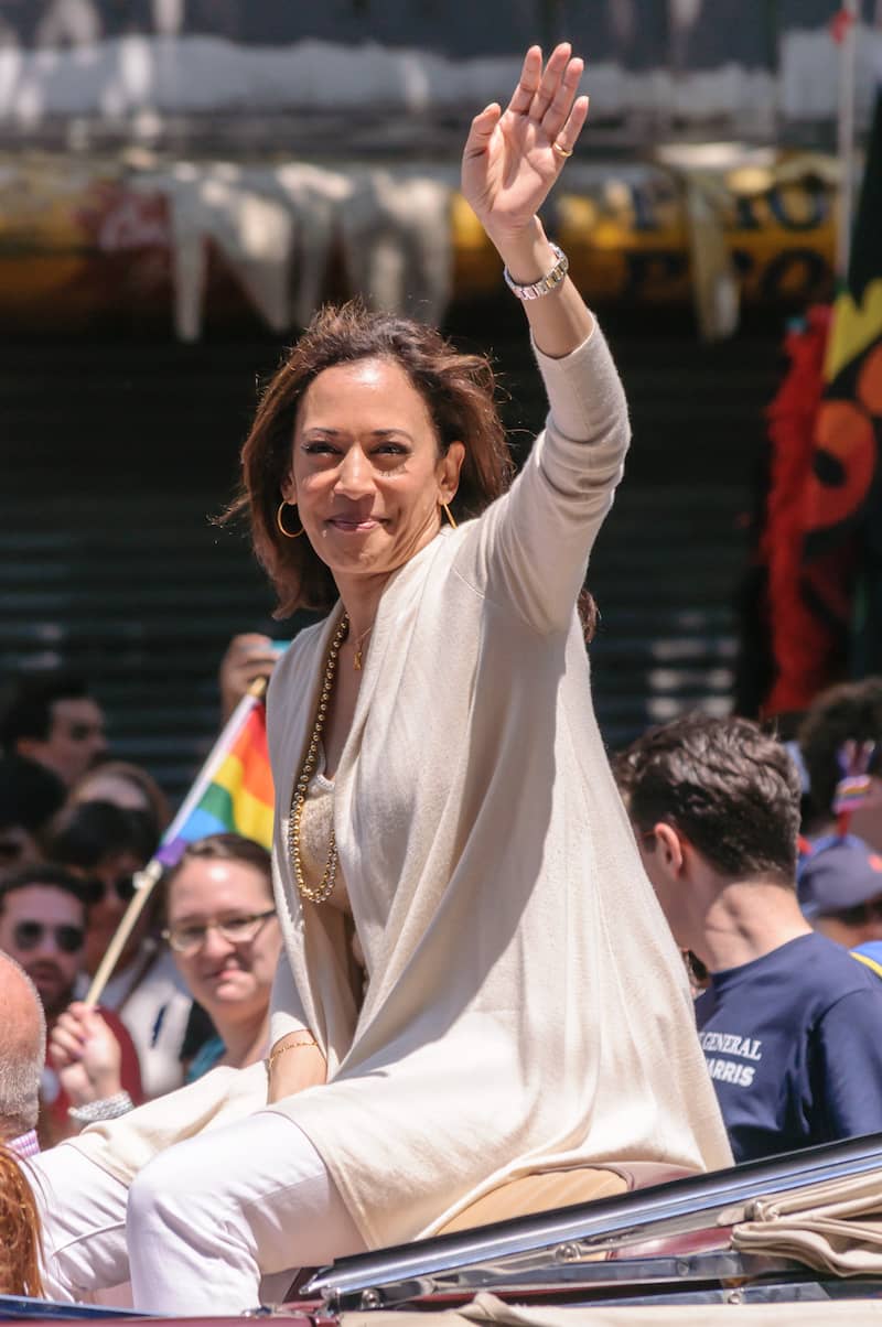 Commiefornia Attorney General Kamala Harris (Supposedly A Christian, A Baptist NOT!) At The San Francisco Gay Pride Parade 2013.jpg